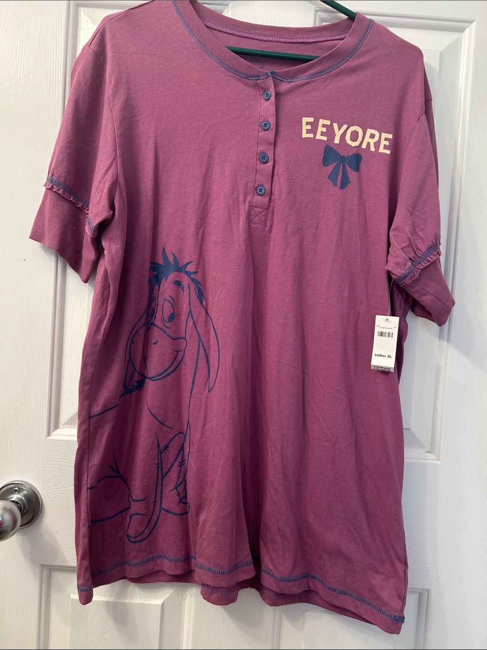 Disney Winnie the Pooh Eeyore T-shirt- Dusty Mauve